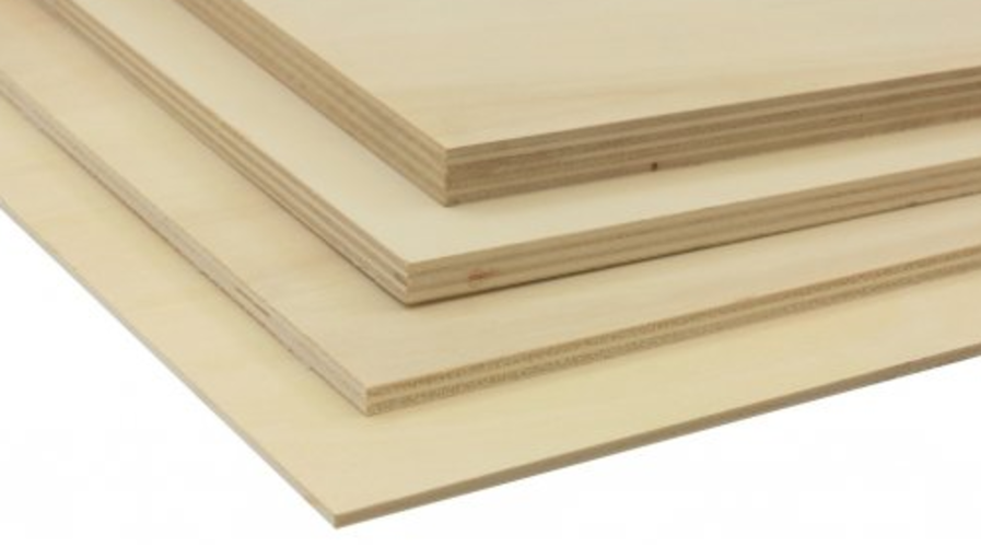 Panneau de bois contreplaqué prédécoupé peuplier 80x40x1,5cm