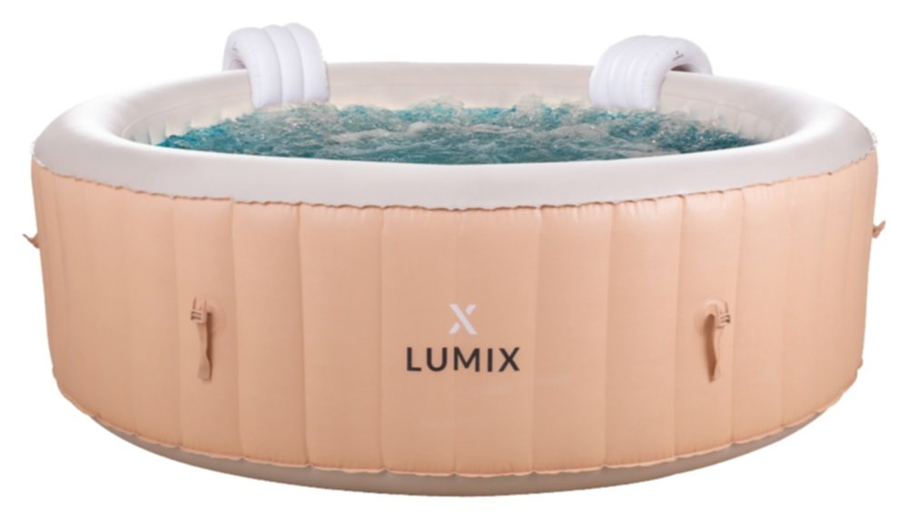 Spa gonflable 4 places Bora Bora Ø1,85x0,66m Beige - X-LUMIX