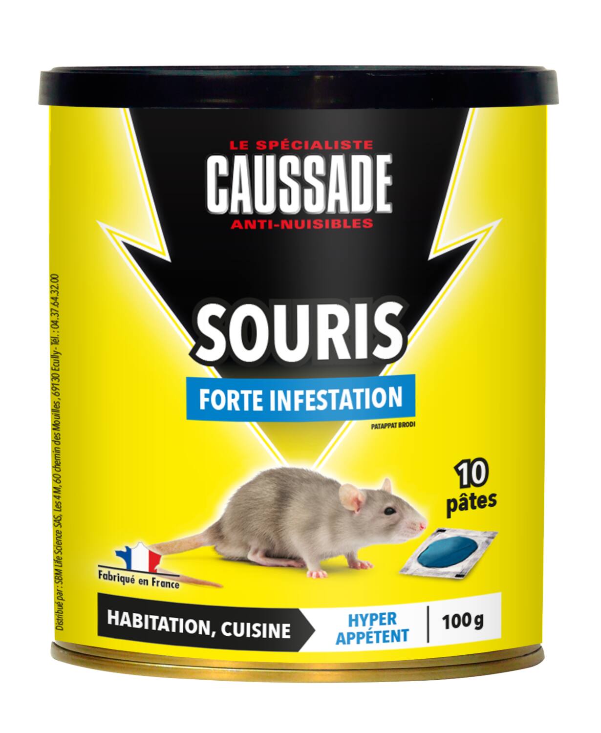 Pate Appat Souris Foudroyant 100gr