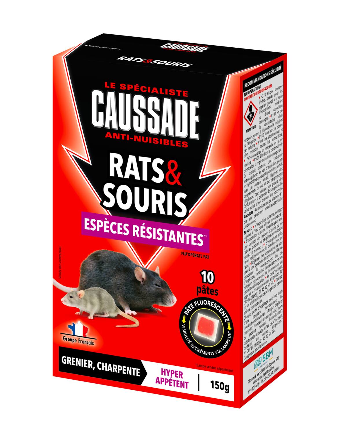 Rats-Souris Pate Fluo 150gr