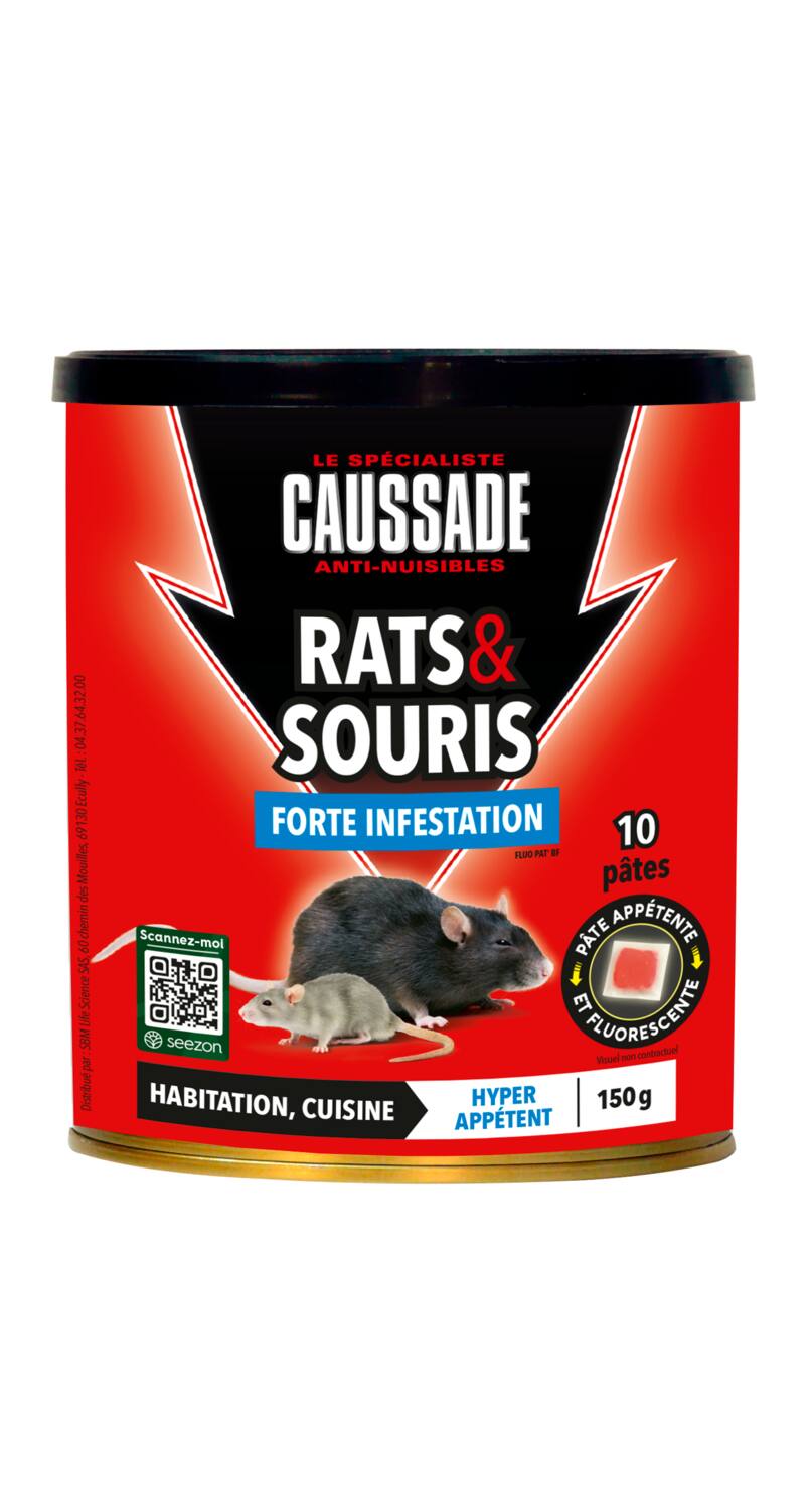 Rats Souris Pate Brodifacoum 150gr