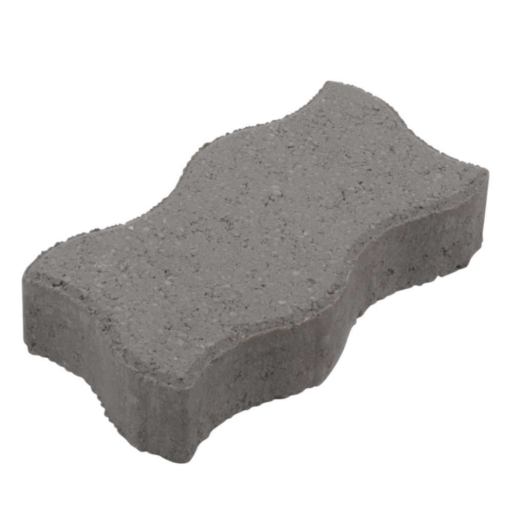 Pavé autobloquant S 12,5x24,5x5cm Gris