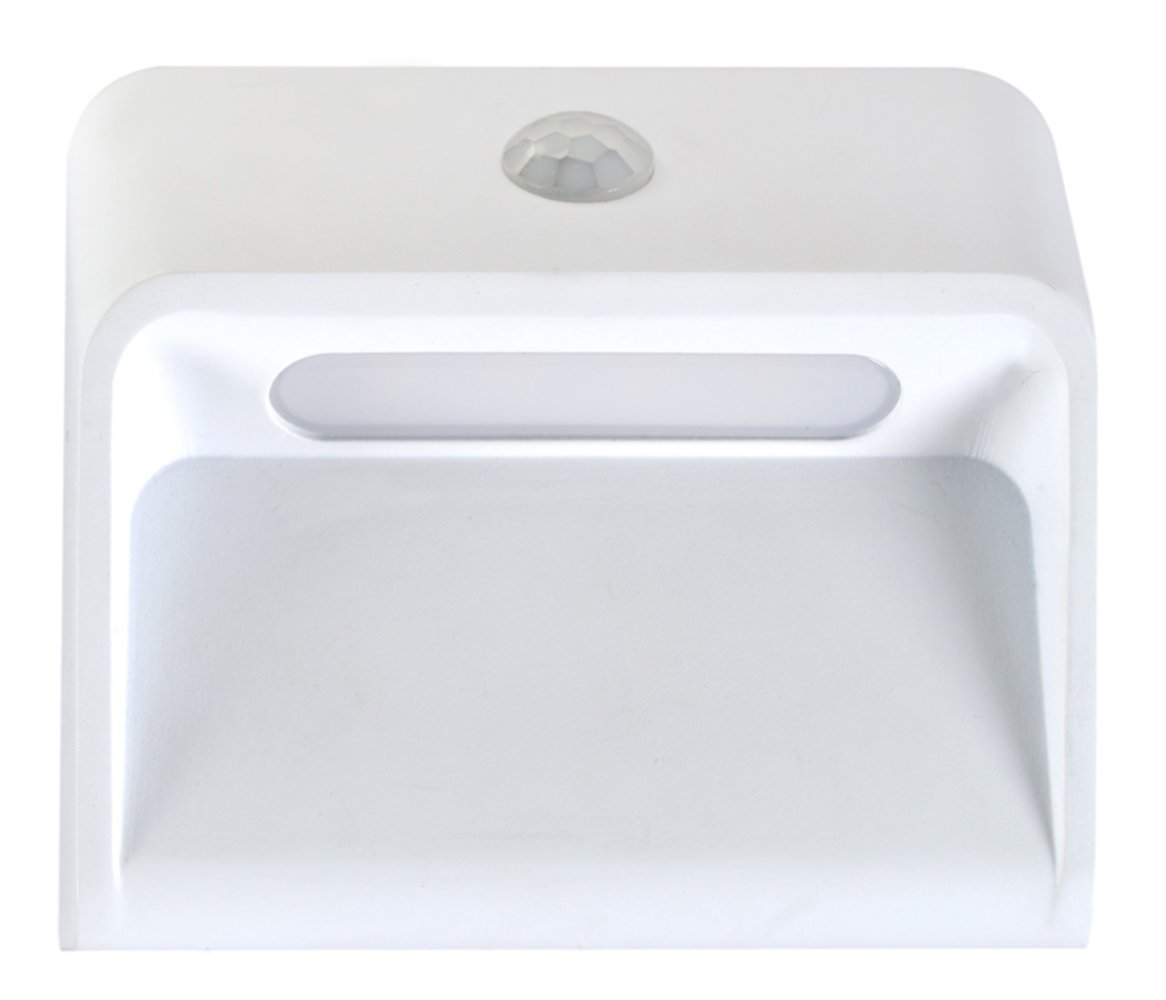 Veilleuse LED Holsten blanc crépusculaire + USB 8,5x7,6cm 0,4W