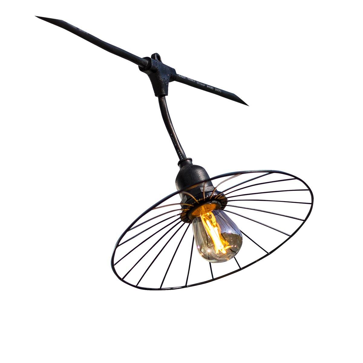 Guirlande d'extérieur lumineuse Chic Cage Light Connectable 10 LED E27 blanc chaud 6m