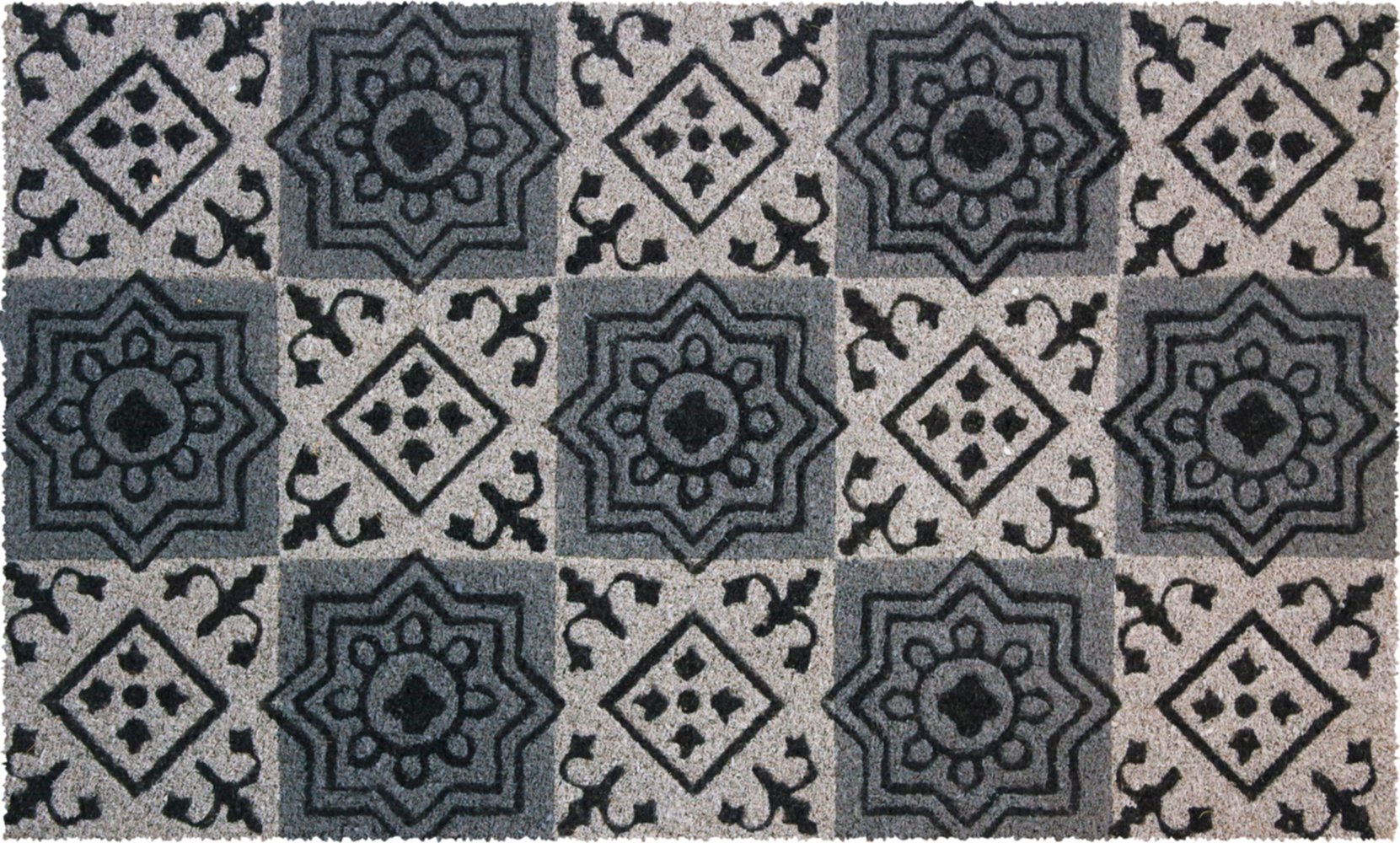 Tapis grattant COCO Naturel Carreau ciment 45x75cm