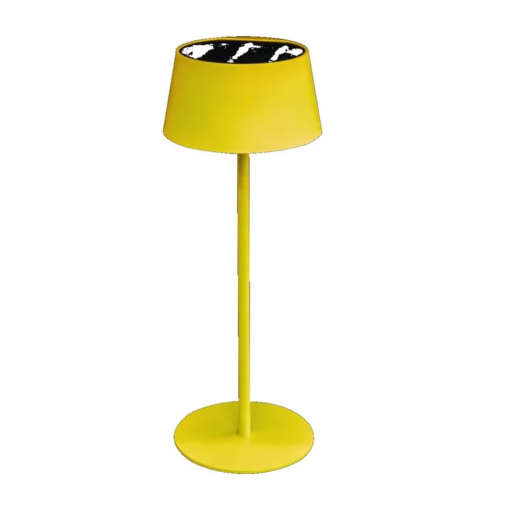Lampe de table solaire jaune 1800mah