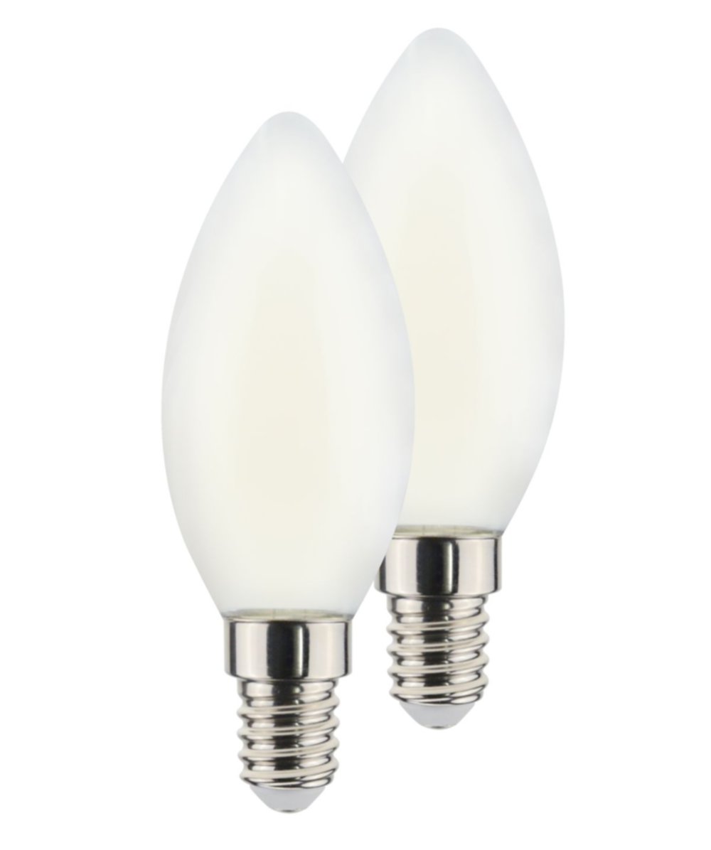 Ampoule c35 fil E14 dépol 4.5W 4000k 470LM bt2