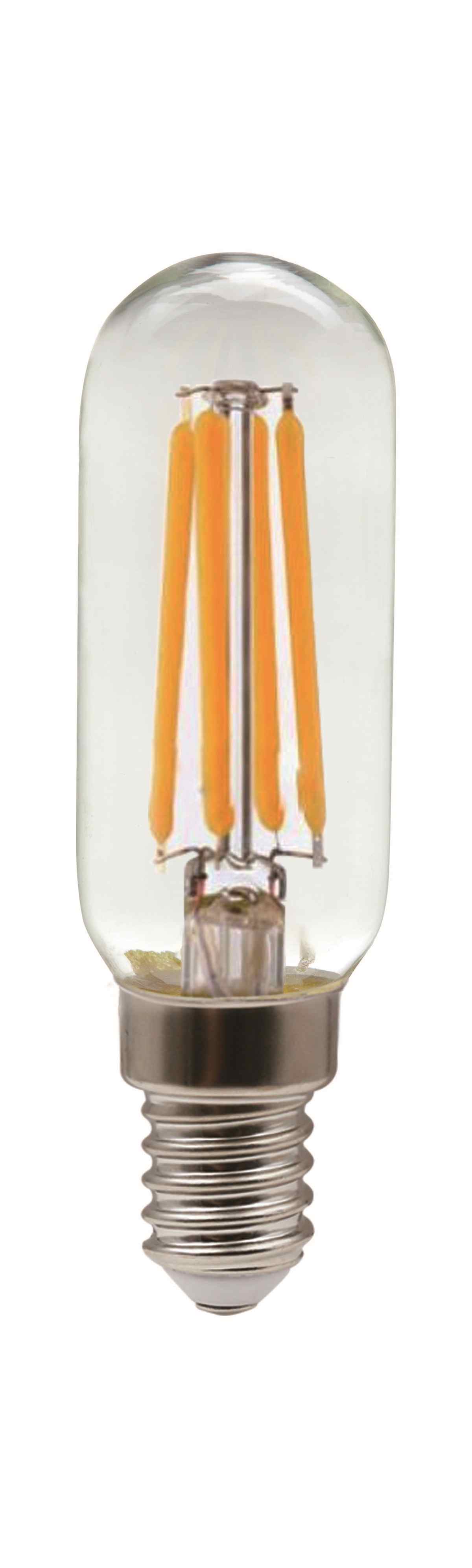 Ampoule tube t25 fil E14 clair 4W 2700k 470LM bt1