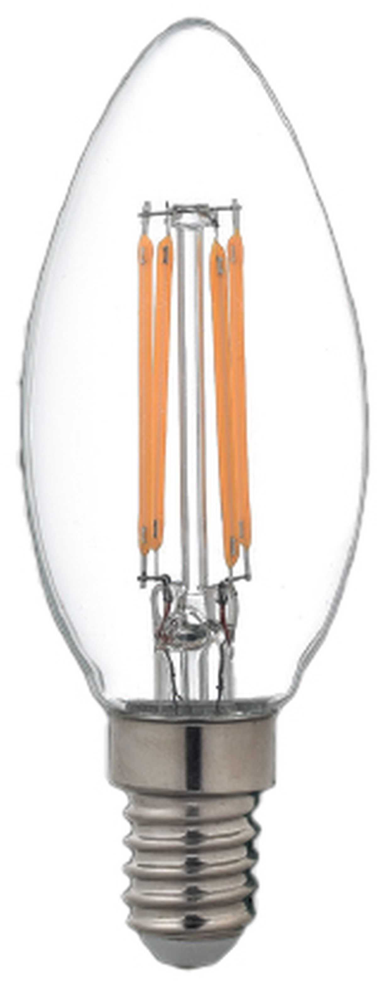 Ampoule c35 fil E14 clair 4.5W 4000k 470LM bt2