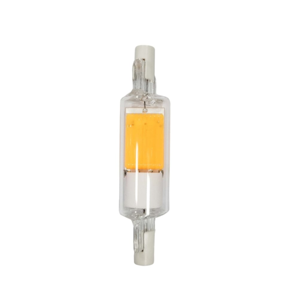Ampoule cob crayon r7s clair 78mm 4,5W 2700k 500lm