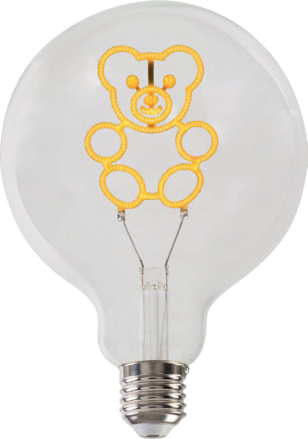 Ampoule g125 fil teddy bear E27 clair 1W 1800k 60lm