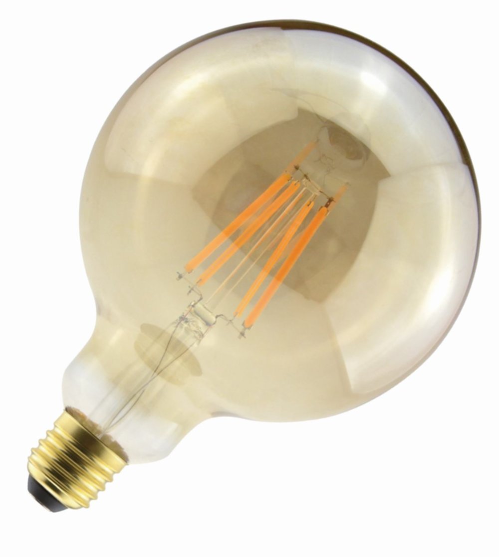 Ampoule LED  Filament Ambre G125 Dimmable E27 8.5W 950Lm 2500K Boite1 XXCELL