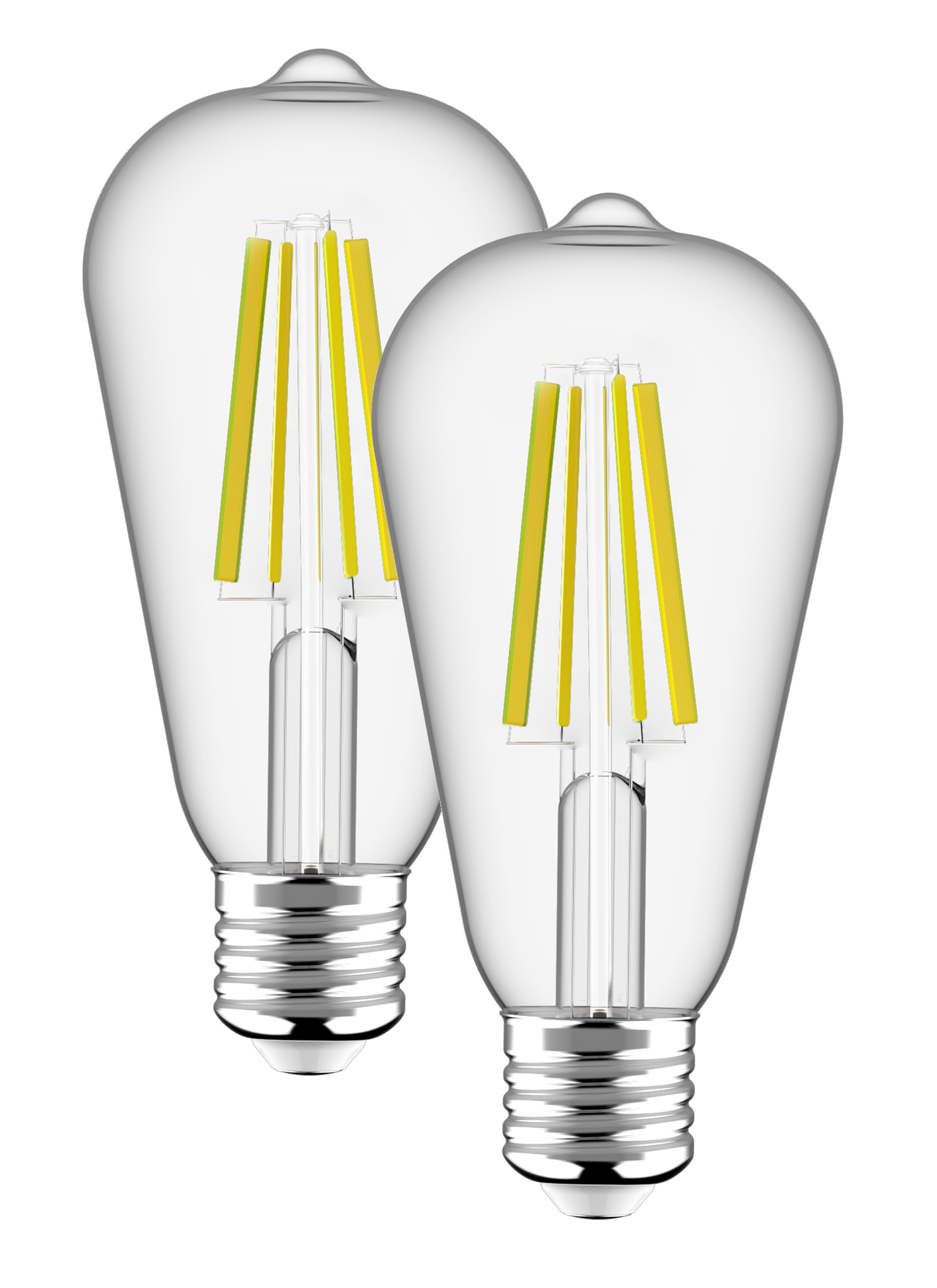 2 ampoules led à filament E27 3,8W 806lm blanc froid