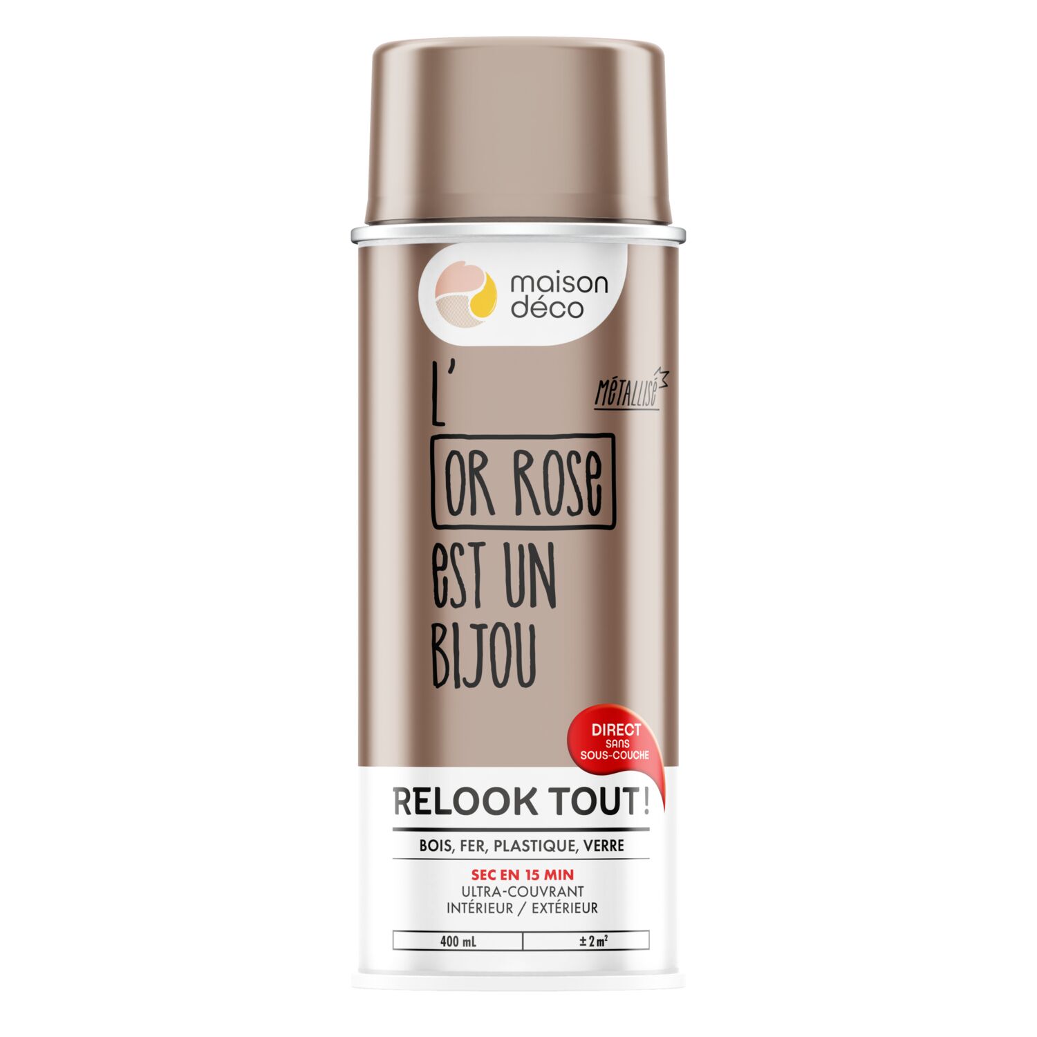 Aérosol relook tout or rose 400 ml