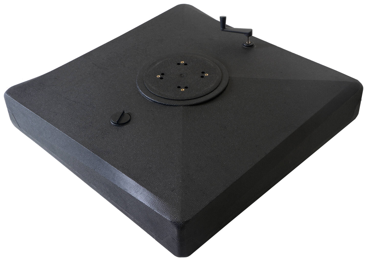 Pied de parasol sur roues à remplir maxi 100kg noir