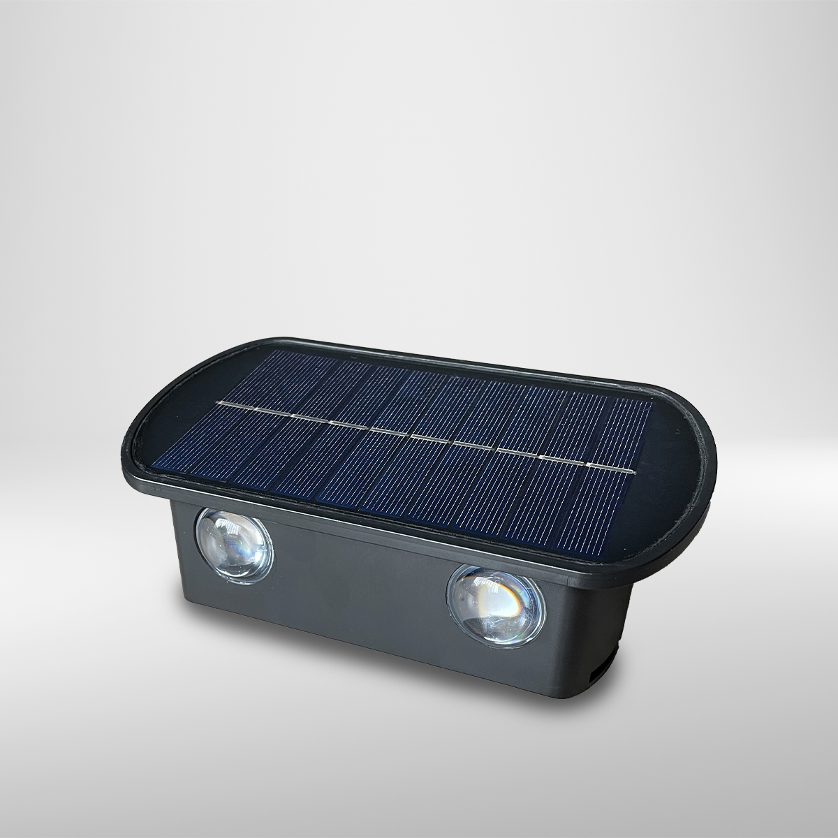 Applique murale solaire Up and Down double faisceau blanc chaud