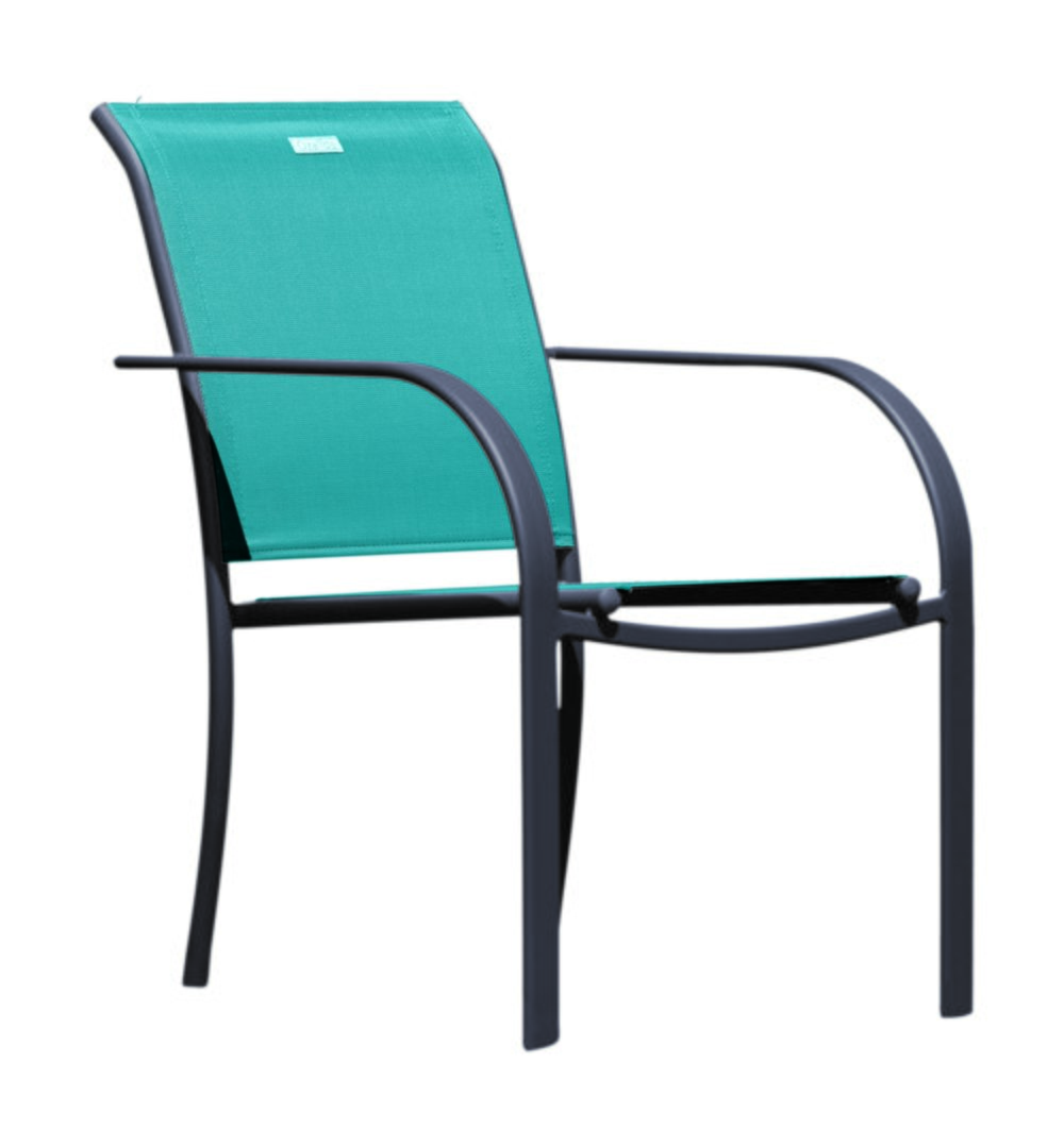 Fauteuil béziers bleu canard