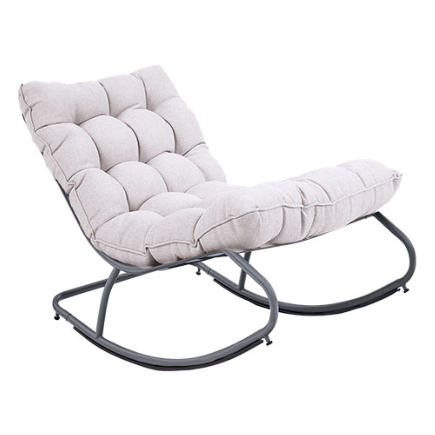 Rocking chair gris anthracite