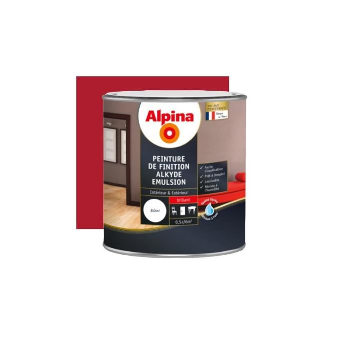 Peinture alkyde satin 0,5 L Orchidée