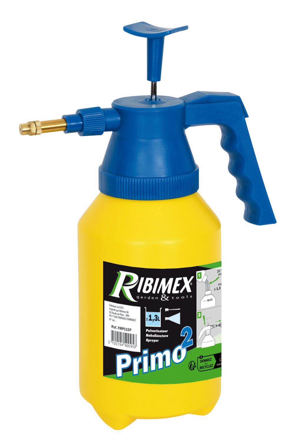 Pulvérisateur Primo 2- 1,3 L - RIBILAND