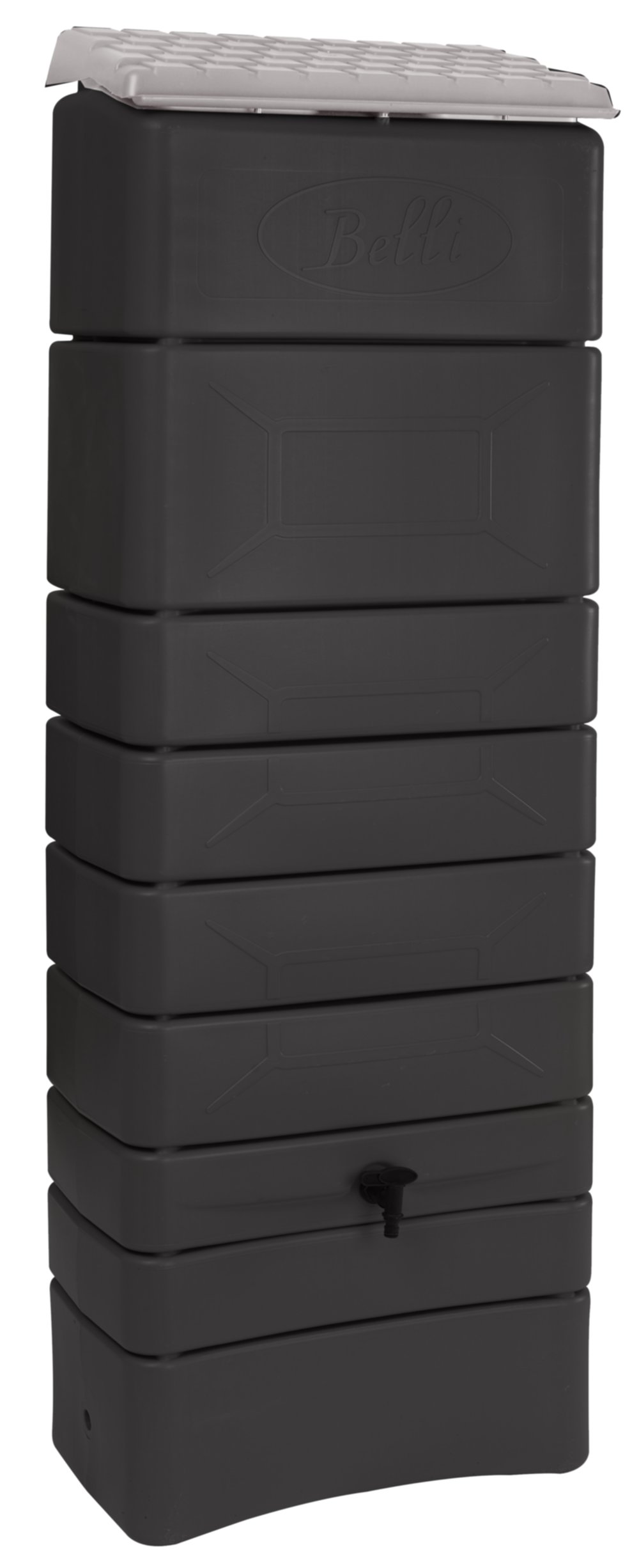 Récupérateur eau de pluie mural 300L anthracite - BELLI