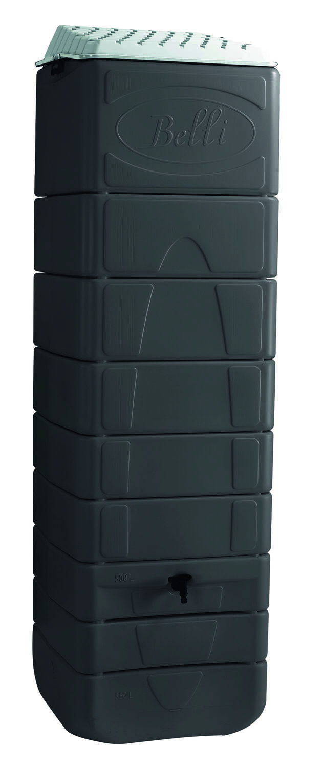 Récupérateur eau de pluie mural 650L anthracite - BELLI