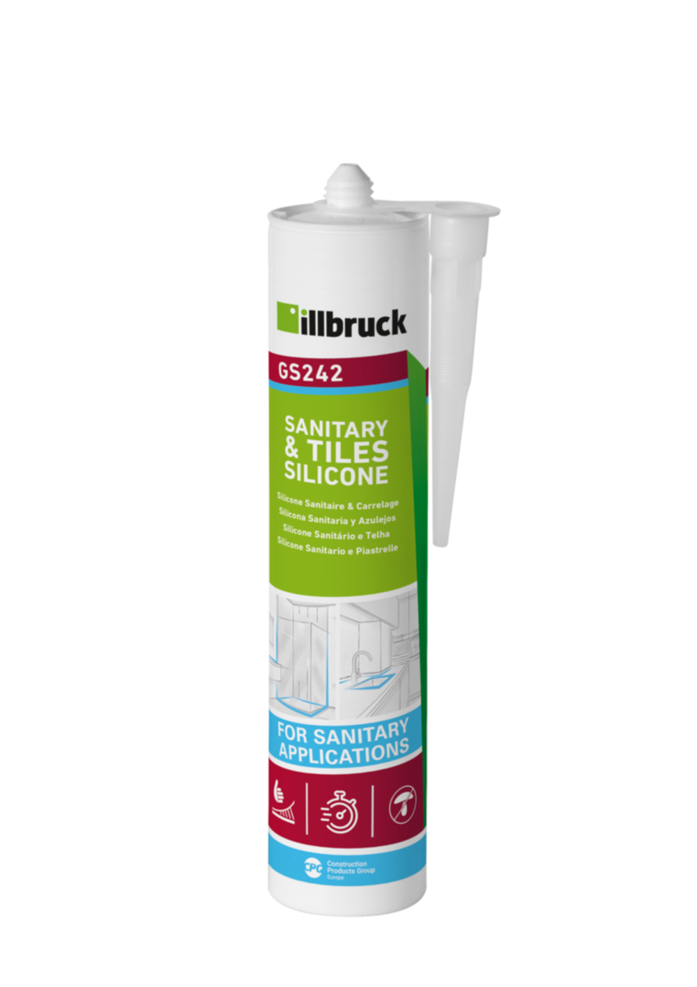 Silicone Sanitaire & Carrelage GS242 - Translucide