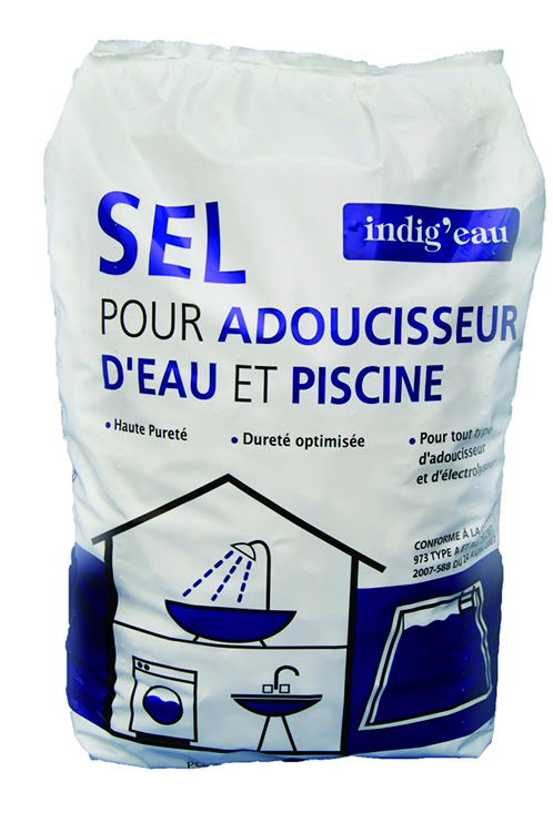 Sel pour adoucisseur d'eau et piscine 25kg