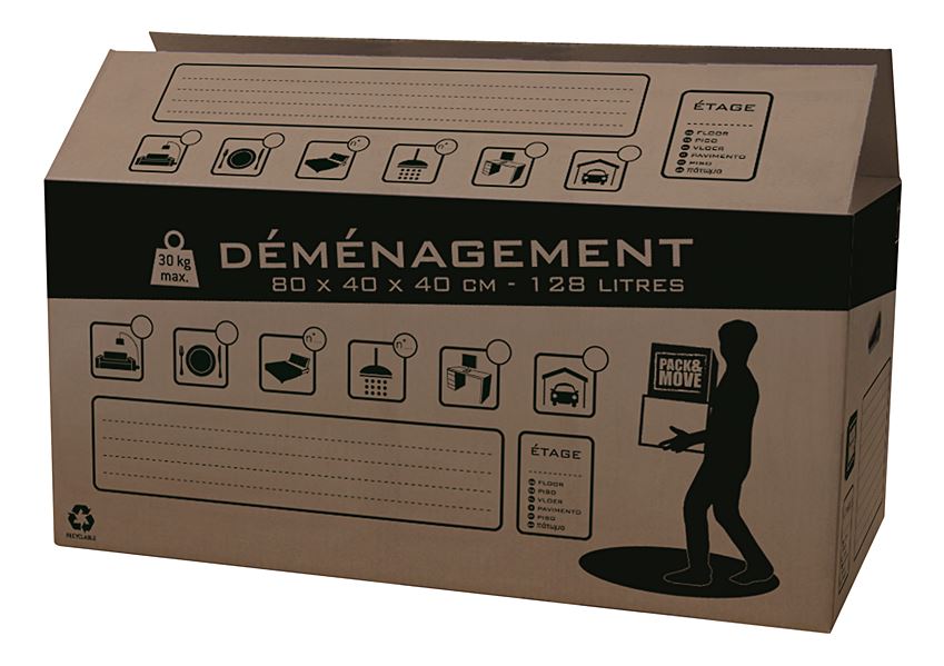 Carton déménagement 128l