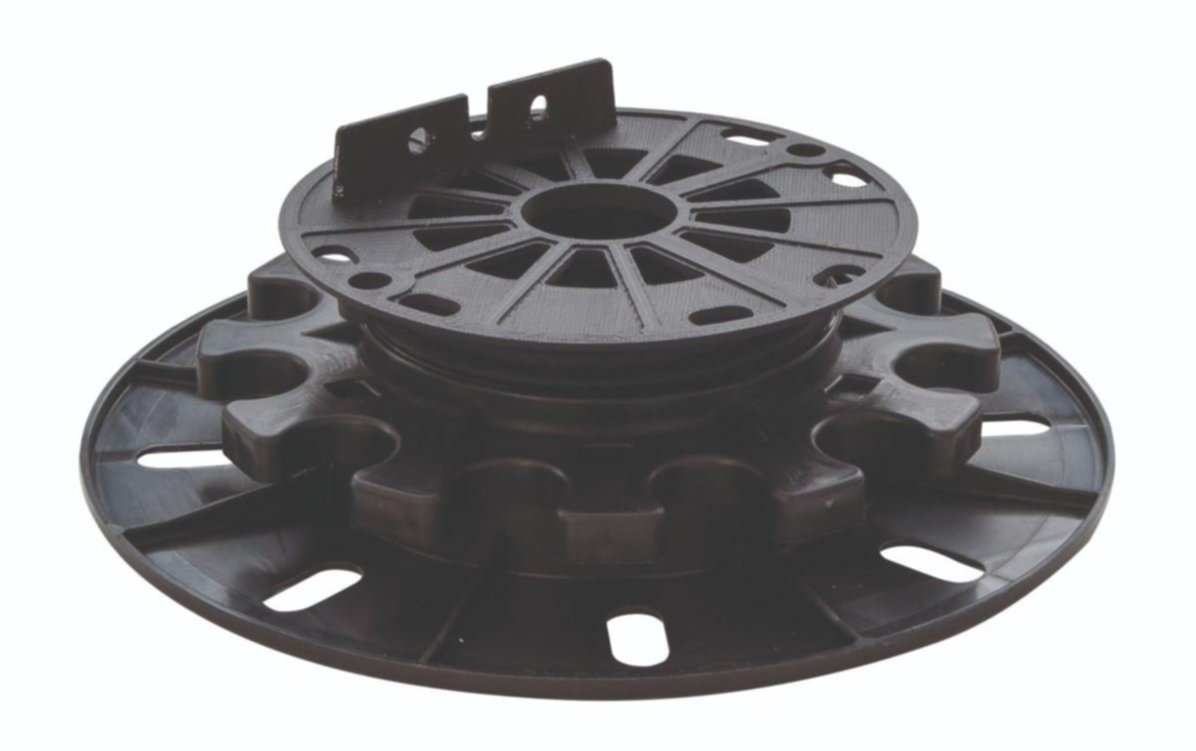 Plot PVC pour lambourde terrasse bois 35x60mm Noir