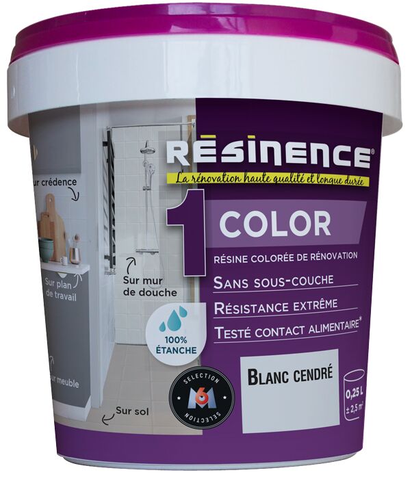 Résine de rénovation Color Blanc Cendré 250ml - RESINENCE