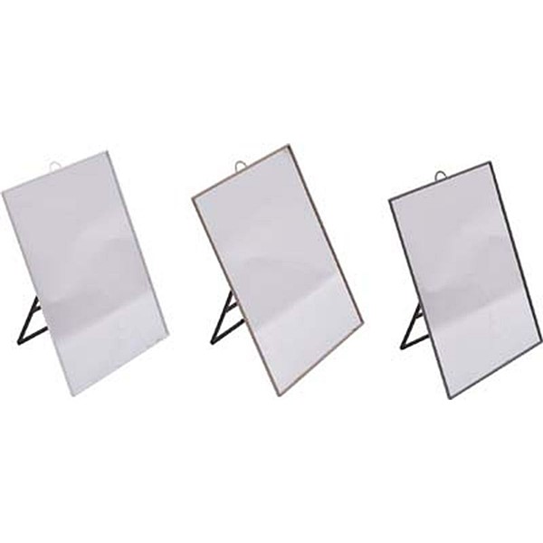 Miroir 30 x 22 cm coloris assortis blanc/taupe/gris - TENDANCE