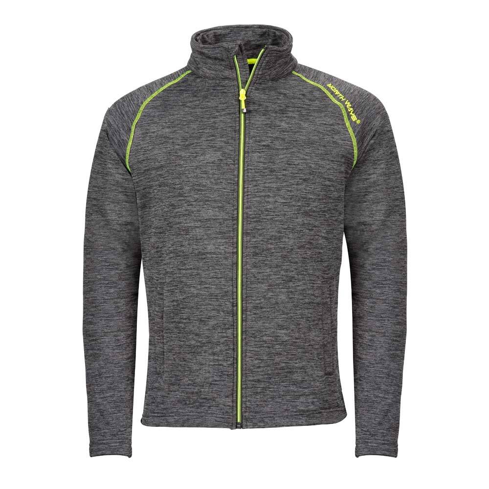 Gilet Lenny M gris chine/jaune fluo