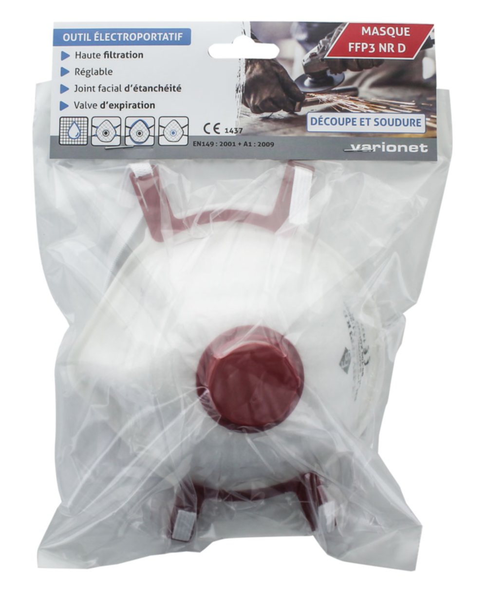 Masque respiratoire FFP3 NRD - FFP3v-1