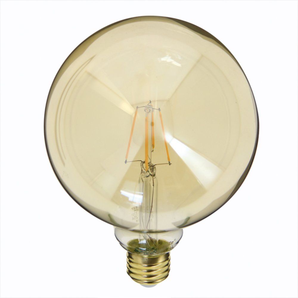 Ampoule LED Déco Filament Ambrée E27 400lm 4W Blanc chaud - XANLITE