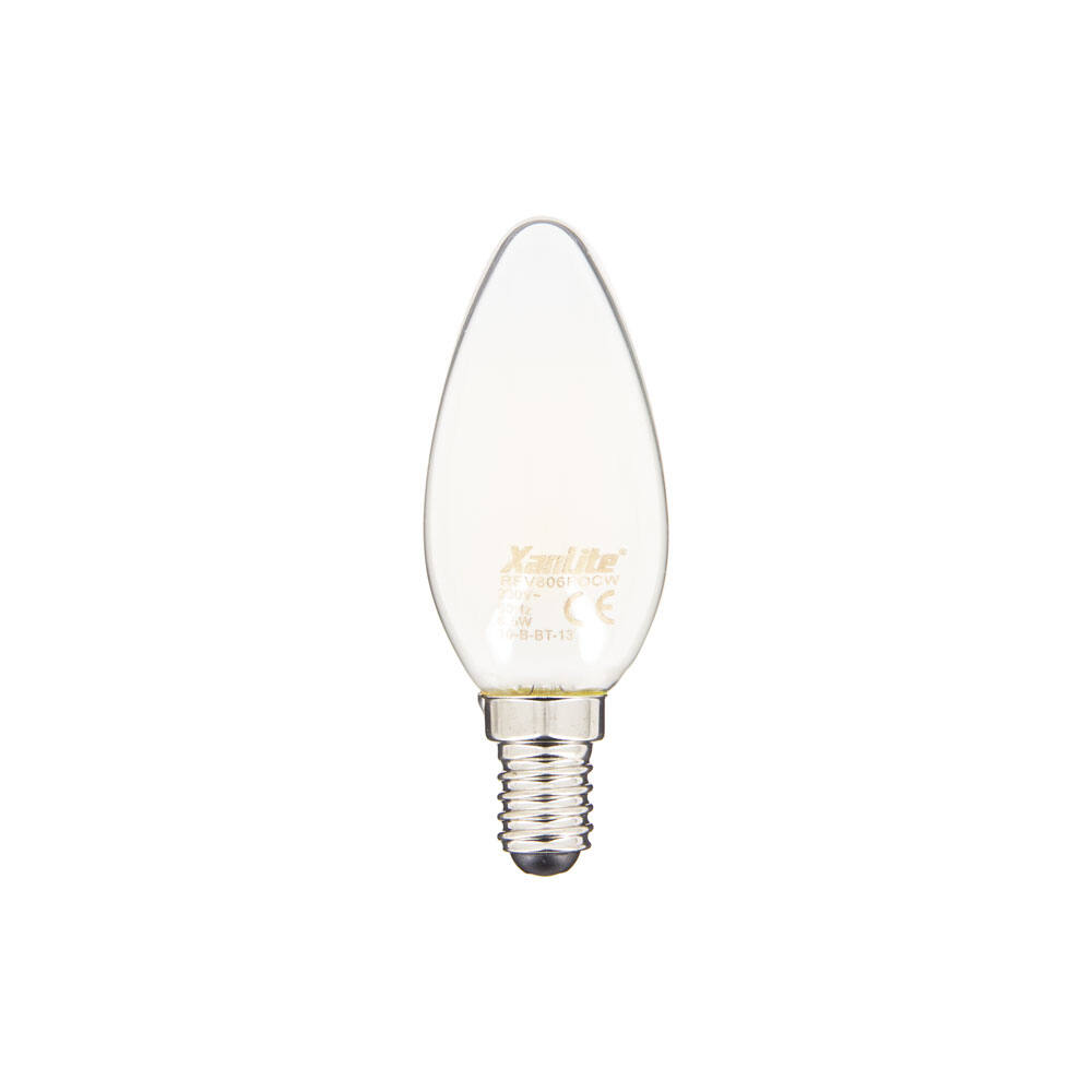 Ampoule filament led E14 flamme opaque 806lm 60W 4000K blanc neutre