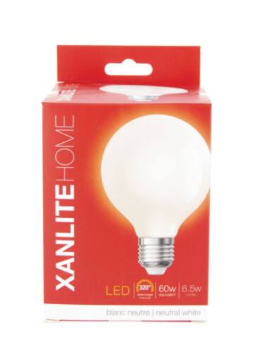 Ampoule led opaque G80 E27 806lm 60W 4000K blanc neutre