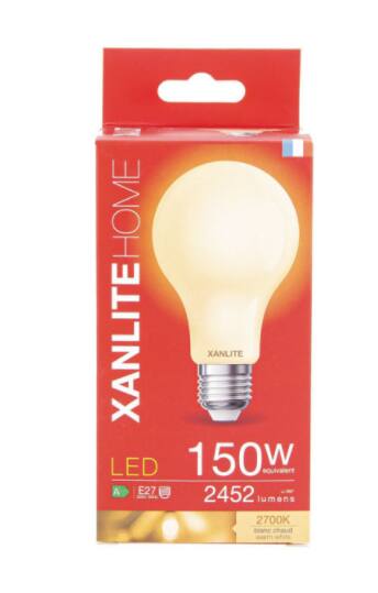 Ampoule led A60 opaque E27 2452lm 150W 2700K blanc chaud