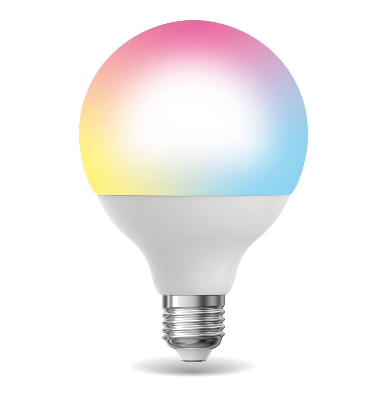 Ampoule connectée SMD E27 1521lm G95 blancs+couleurs - KOZII