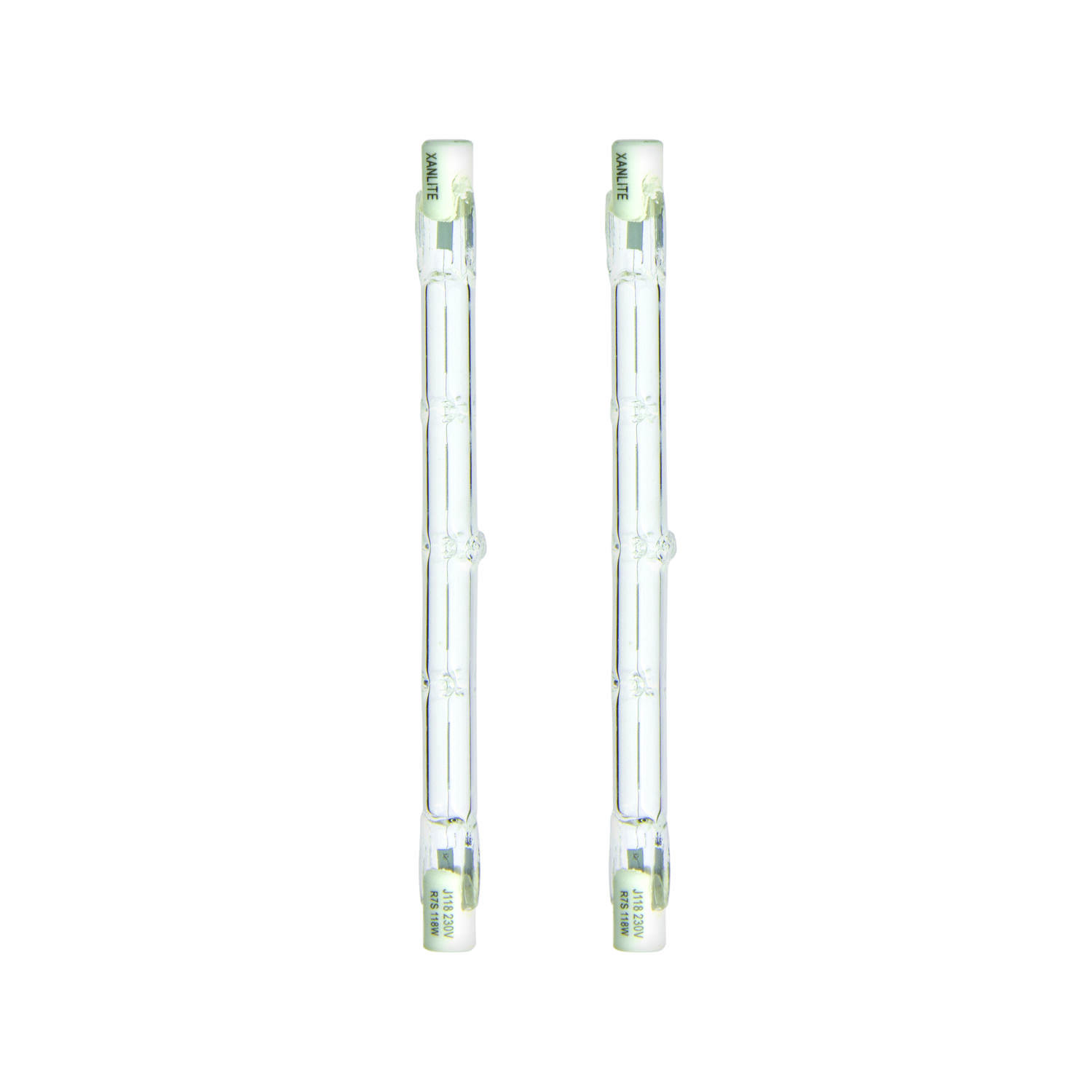 2 ampoules halogènes R7S 118mm 2220lm 138W 2900K Dimmable
