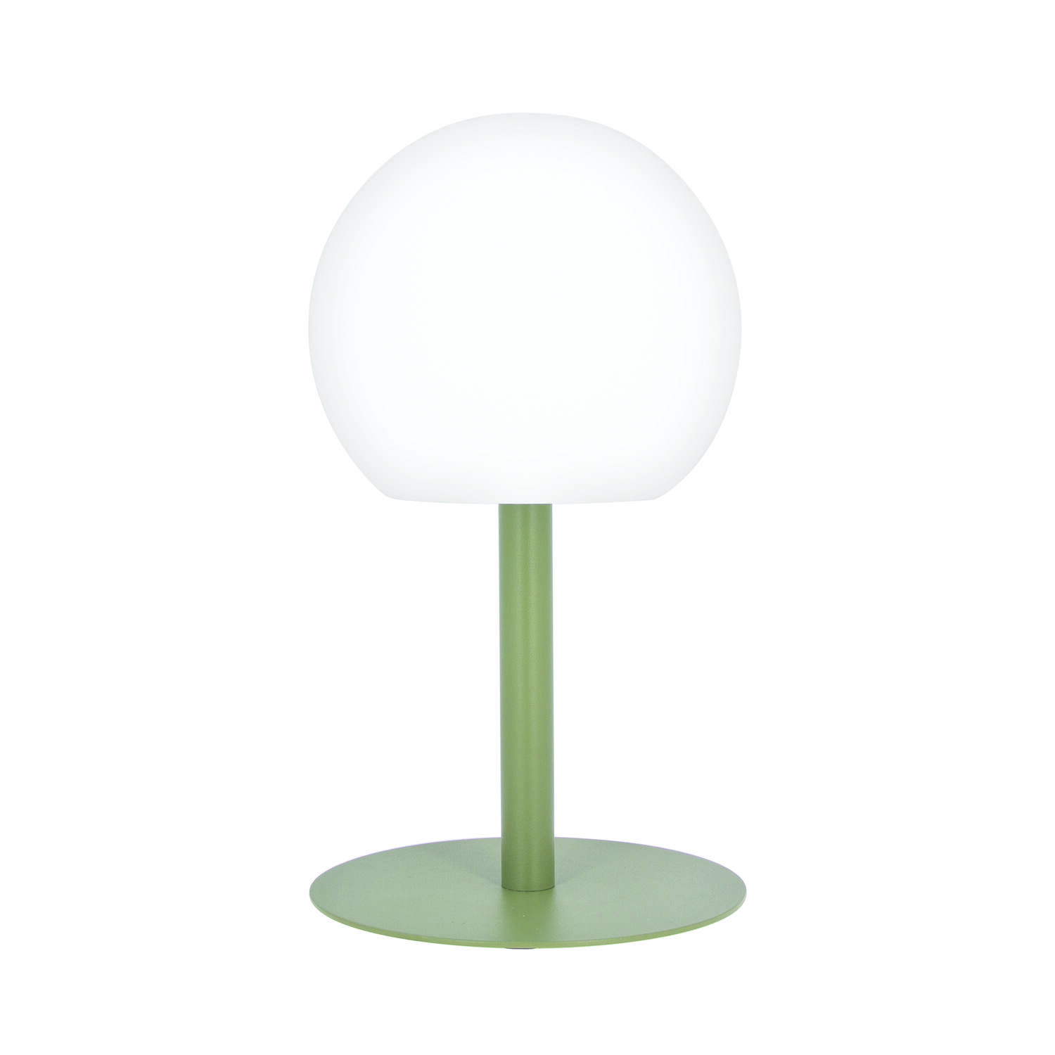 Lampe led à poser rechargeable boule métal kaki IP44 400 LM - XANLITE