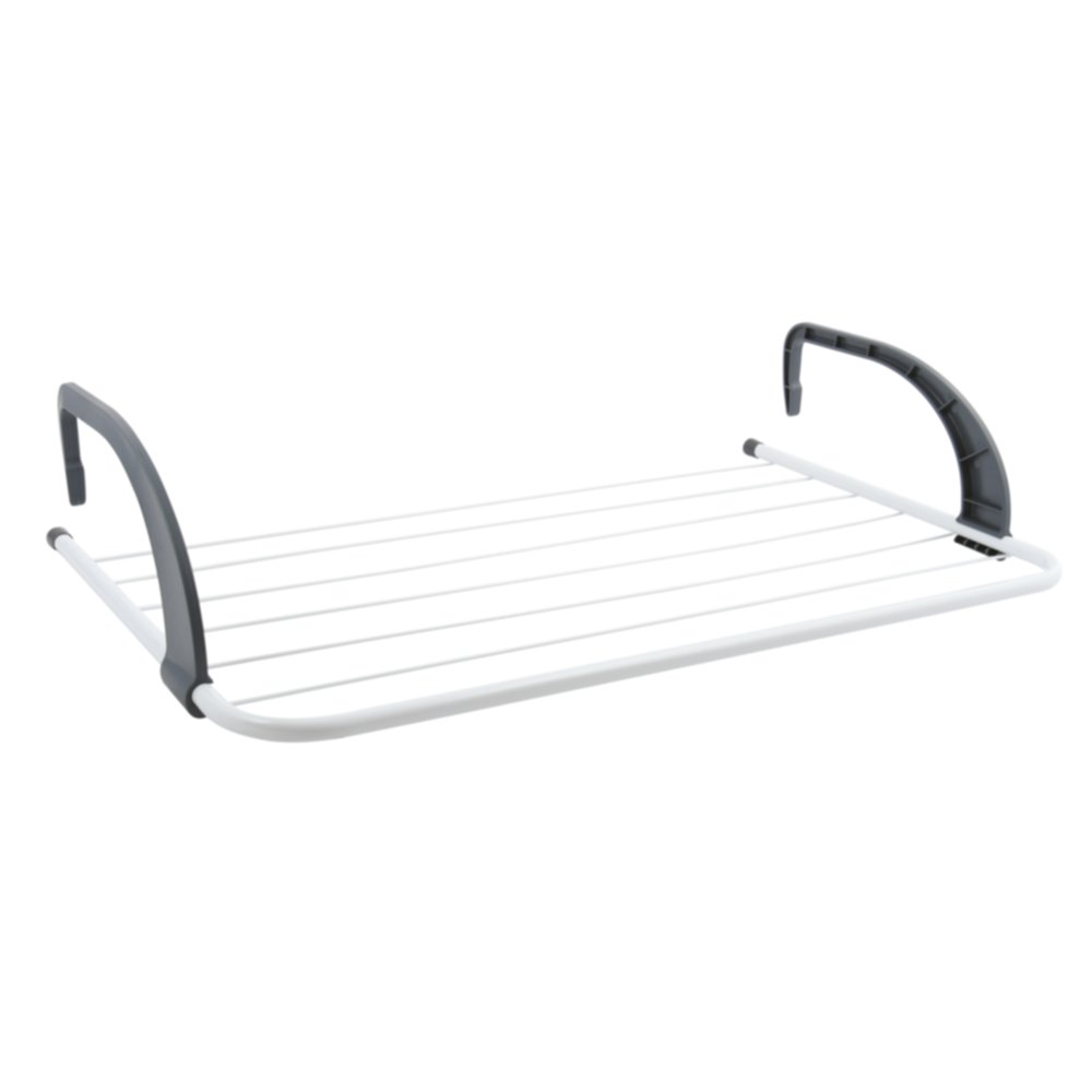Etendoir balcon 5m blanc et gris