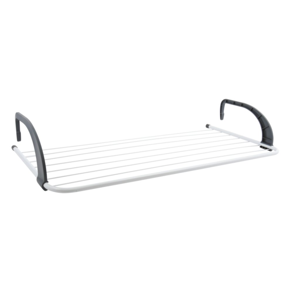 Etendoir balcon 7m blanc et gris