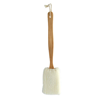 Brosse de Bain Avec Éponge Bois - MSV