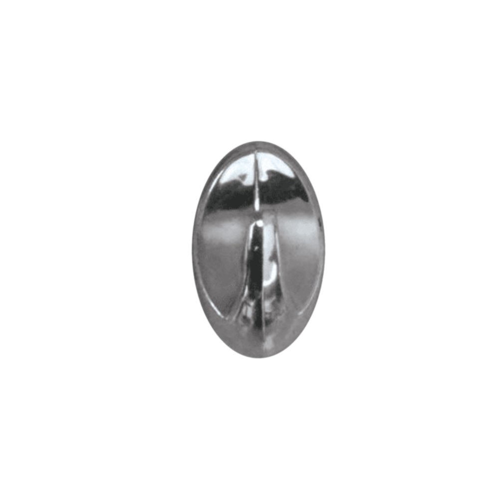 Crochet x9 petit chrome oval 2x2.5