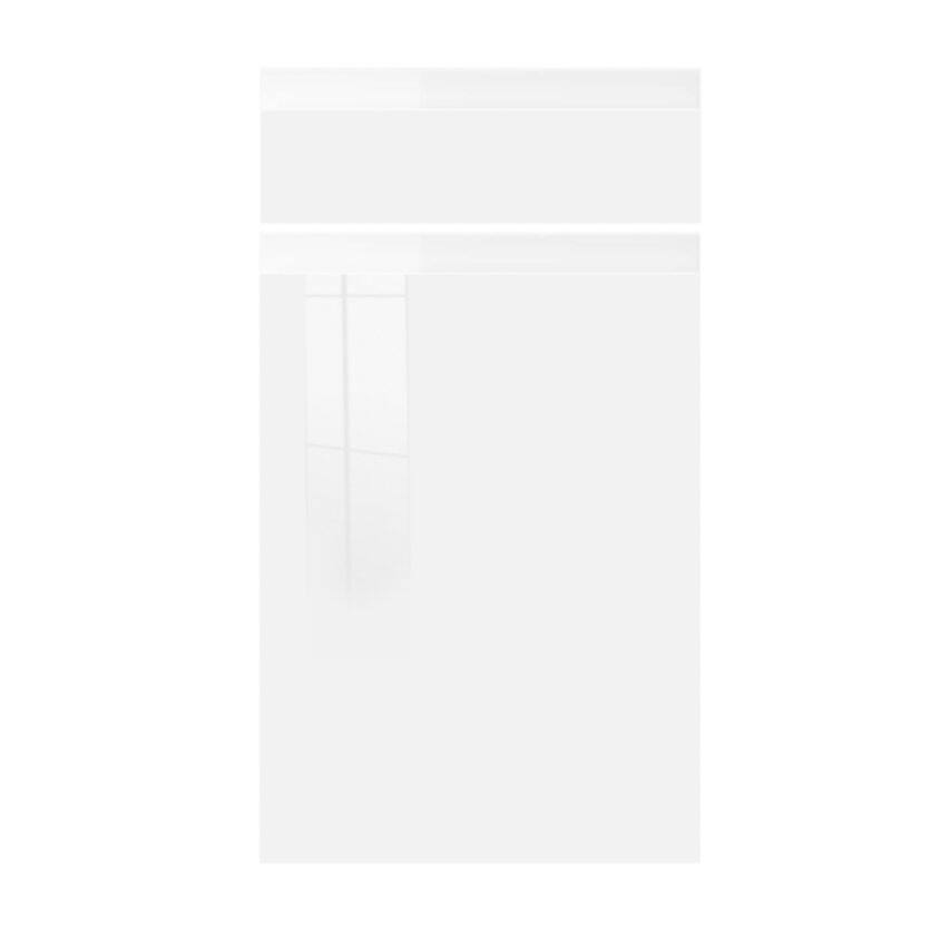 Façade meuble cuisine Artika tiroir+porte Blanc laqué brillant 71x39,7x1,8cm