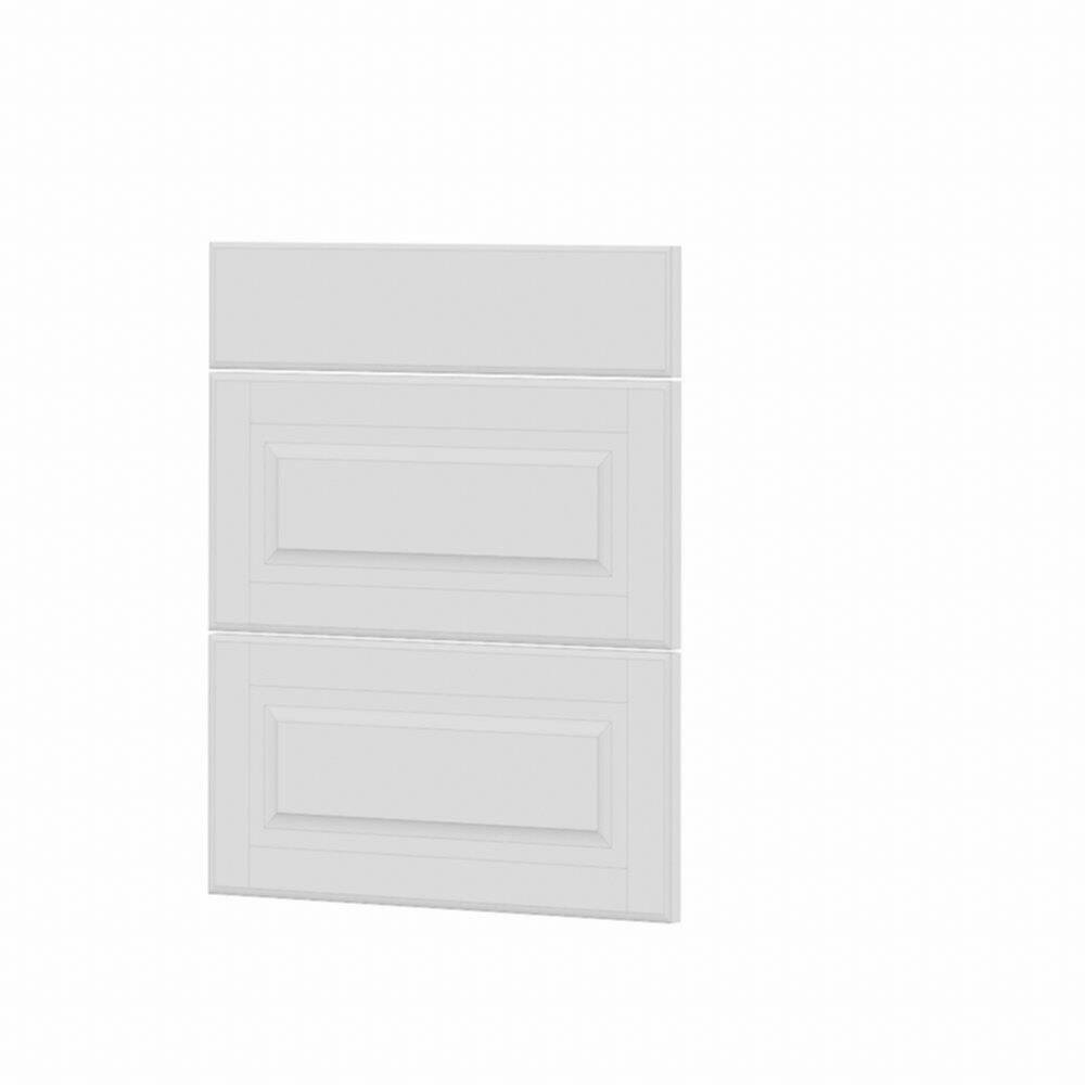 Façace 3 tiroirs cuisine Liath MDF PVC blanc 71x59,7x1,8cm