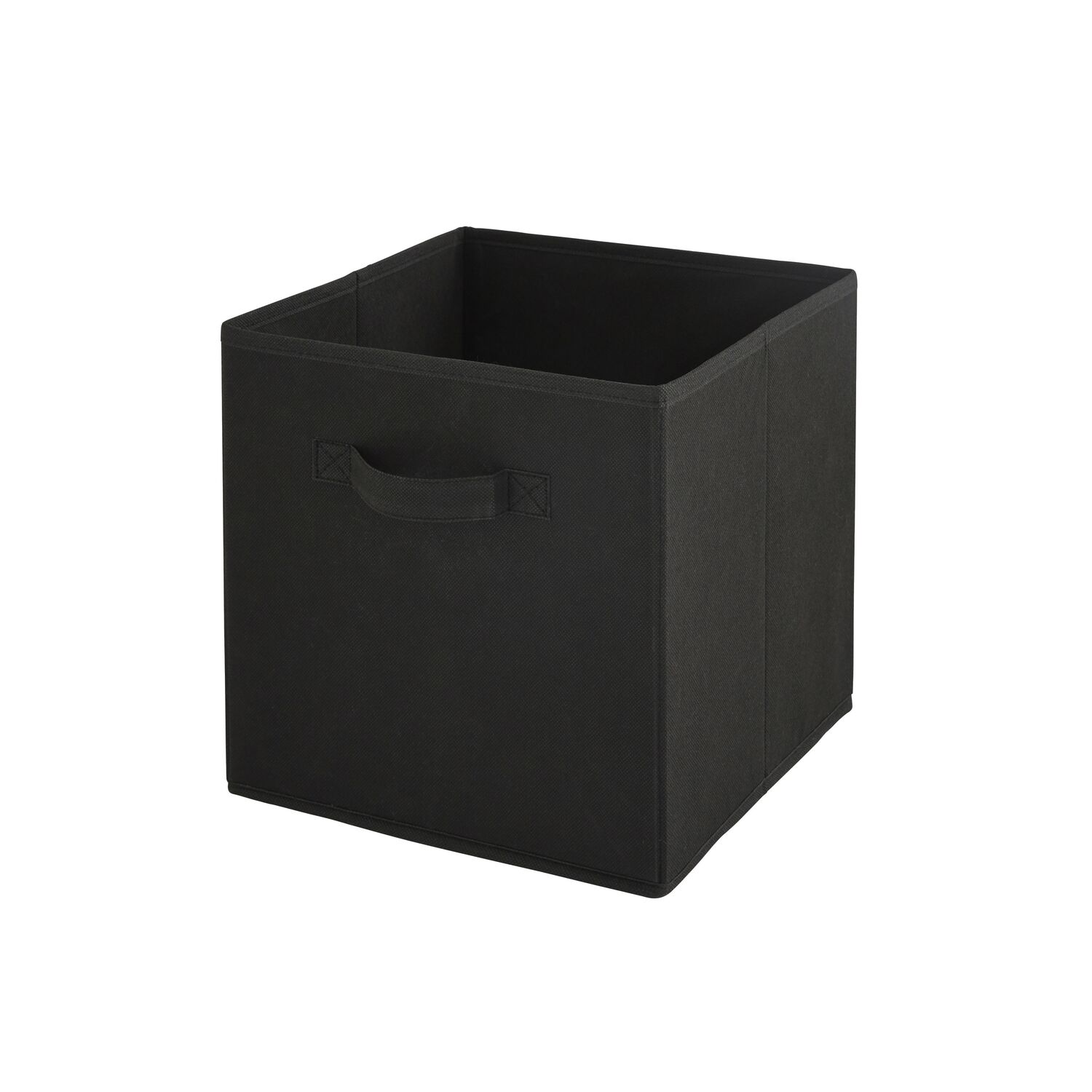 Panier rangement intissé 27x27x27cm Noir