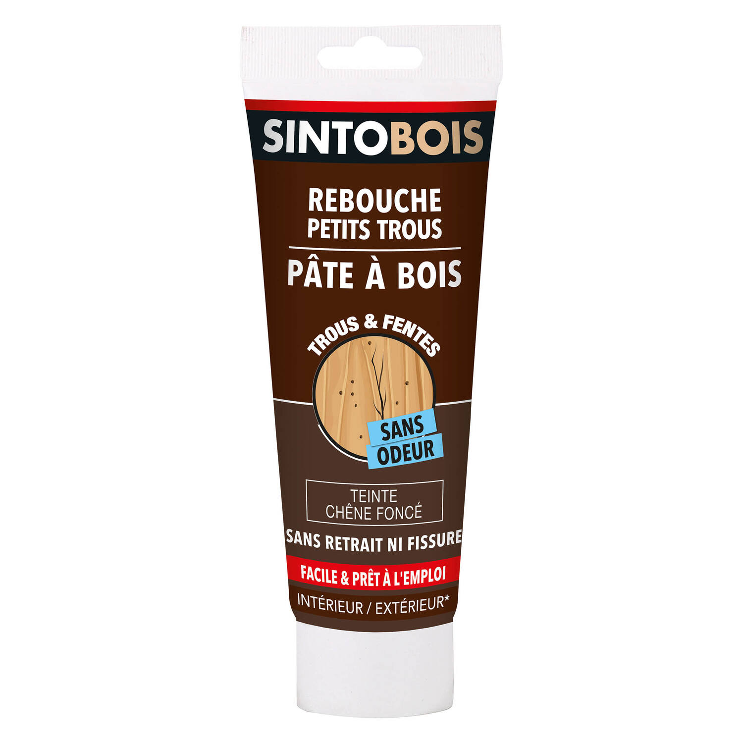 Pâte à bois à l’eau chêne foncé 250 gr - SINTO