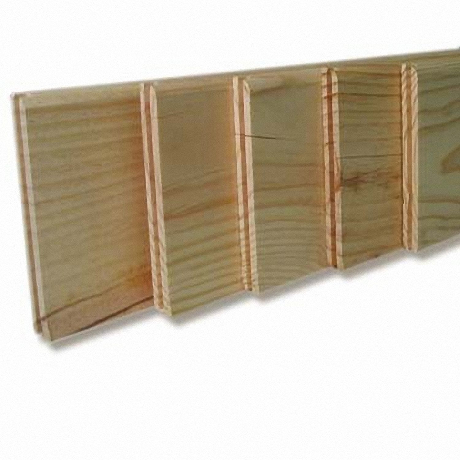 5 Plinthes 198x9x0,68cm Pin Rustique
